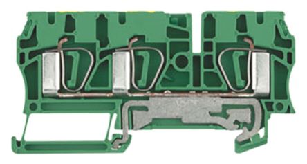 Weidmüller 7904170000 Z Series PE Terminal Green, Yellow, 4mm², 1-Level, Clamp
