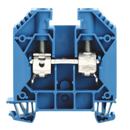 Weidmüller 1028980000 W Series Feed Through Terminal Block Blue, 16mm², 1-Level, Screw