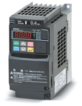 Omron Inverter Drive, 0.4 kW, 3 Phase, 3G3MX2 Series 240V 3.4 A