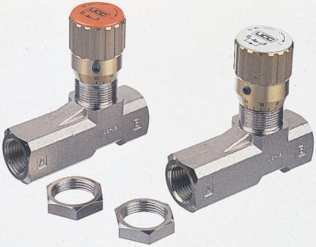 Parker In Line Mount Mounting Hydraulic Flow Control Valve, G, 210 bar, 2002-VALVE, 8 L/min