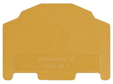 Weidmüller Z Series End Cover for Use with Modular Feed Through Terminal