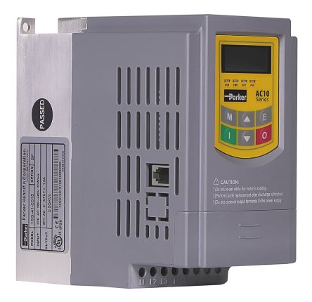 Parker Inverter Drive, 0.75 kW, 1 Phase, AC10 Series 240V 4.5 A
