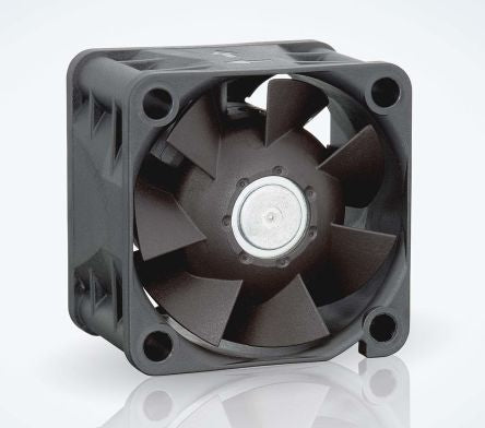 ebm-papst 420 J Series Axial Fan, 24V dc, 38 m³/h, 6.9 W, 0.12 A Max, IP20 40 mm 28mm 28 mm