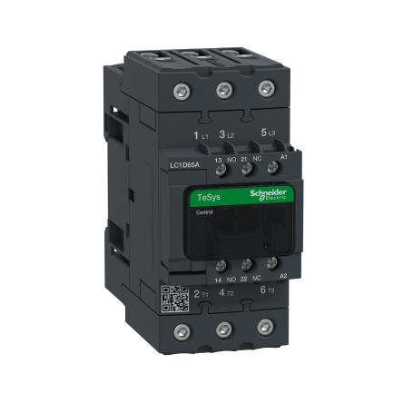 Schneider Electric TeSyS D Contactor, 220V ac Coil, 3-Pole, 30 kW 220V ac, 3 NO, 690V