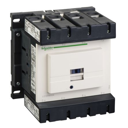Schneider Electric TeSyS D Contactor, 240V ac Coil, 4-Pole, 115 A, 24 W 240V ac, 4 NO, 690V