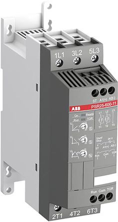 ABB PSR Soft Starter 600V ac, 11 kW, 3 Phase, IP20