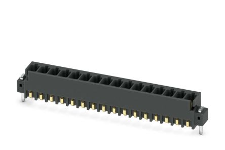 Phoenix Contact MCV 0.5/16-G-2.54 SMD R72 Series Pluggable Terminal Block, 16-Contact, 2.54 mm Pitch, 1 Row, 1821685