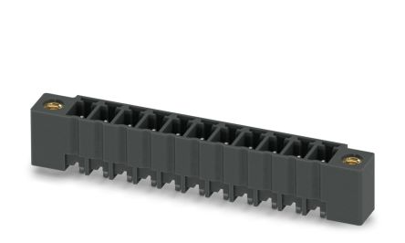 Phoenix Contact MCV 1.5/11-GF-3.81 P14 THR Series Pluggable Terminal Block, 11-Contact, 3.81 mm Pitch, 1 Row, 1707308