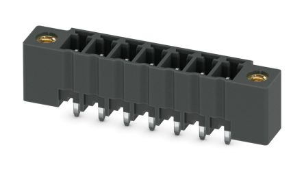 Phoenix Contact MCV 1.5/ 7-GF-3.81 P26 THRR56 Series Pluggable Terminal Block, 7-Contact, 3.81 mm Pitch, 1 Row, 1713392
