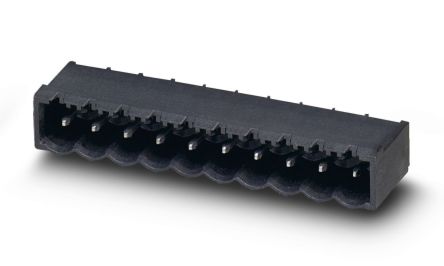 Phoenix Contact CCA 2.5/10-G-5.08 P14THR Series Pluggable Terminal Block, 10-Contact, 5.08 mm Pitch, 1 Row, 1714210