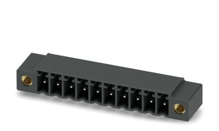 Phoenix Contact MC 1.5/10-GF-3.5 P14 THRR72 Series Pluggable Terminal Block, 10-Contact, 3.5 mm Pitch, 1 Row, 1789779