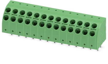 Phoenix Contact PTDA 2.5/13-5.0 Series 45° PCB Terminal Block, 13 Contact(s), 5 mm Pitch, 1 Row