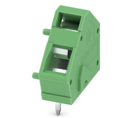 Phoenix Contact ZFKDS 1.5C-5.0-EX Series 45° PCB Terminal Block, 1 Contact(s), 5 mm Pitch, 1 Row