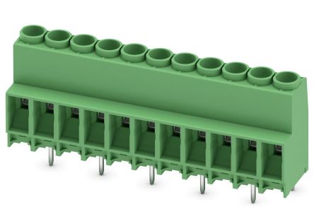 Phoenix Contact MKDS 5N HV/11-ZB-6.35 Series PCB Terminal Block, 11 Contact(s), 6.35 mm Pitch, 1 Row