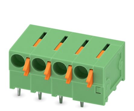Phoenix Contact FFKDSA1/H2-5.08- 4 Series PCB Terminal Block, 4 Contact(s), 5.08 mm Pitch, 1 Row