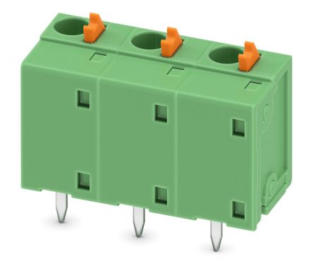 Phoenix Contact FFKDSA1/V2-7.62- 3 Series PCB Terminal Block, 3 Contact(s), 7.62 mm Pitch, 1 Row