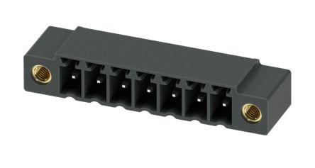 Phoenix Contact MC 1.5/ 7-GF-3.81 P26 THR Series Pluggable Terminal Block, 7-Contact, 3.81 mm Pitch, 1 Row, 1722215
