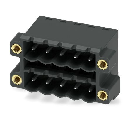 Phoenix Contact CCDN 2.5/ 5-G1F P26 THR Series Pluggable Terminal Block, 5-Contact, 5 mm Pitch, 2 Row, 1734478