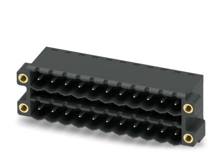 Phoenix Contact CCDN 2.5/11-G1F P26 THR Series Pluggable Terminal Block, 11-Contact, 5 mm Pitch, 2 Row, 1734533