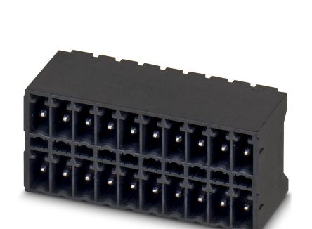 Phoenix Contact MCDN 1.5/11-G1-3.81 P26THR Series Pluggable Terminal Block, 11-Contact, 3.81 mm Pitch, 2 Row, 1749612