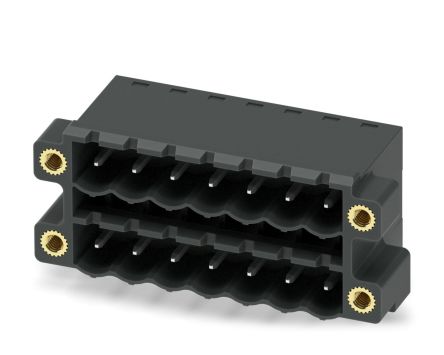 Phoenix Contact CCDN 2.5/ 7-G1F-5.08 P26 THR Series Pluggable Terminal Block, 7-Contact, 5.08 mm Pitch, 2 Row, 1753352