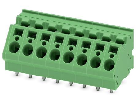 Phoenix Contact ZFKDSA 4- 7.5- 8 Series Horizontal PCB Terminal Block, 8 Contact(s), 7.5 mm Pitch, 1 Row