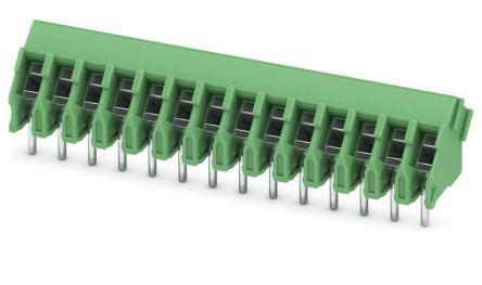 Phoenix Contact PTA 1.5/14-3.5 Series PCB Terminal Block, 14 Contact(s), 3.5 mm Pitch, 1 Row