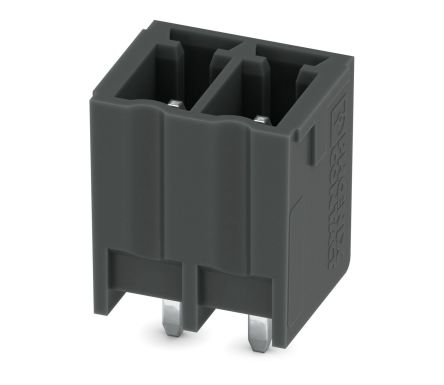 Phoenix Contact MCV 1.5/ 2-G-3.5 P20 THRR32 Series Pluggable Terminal Block, 2-Contact, 3.5 mm Pitch, 1 Row, 1780888
