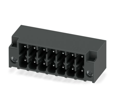 Phoenix Contact DMC 1.5/ 7-G1F-3.5-LRP20THRR56 Series Pluggable Terminal Block, 7-Contact, 3.5 mm Pitch, 2 Row, 1818559