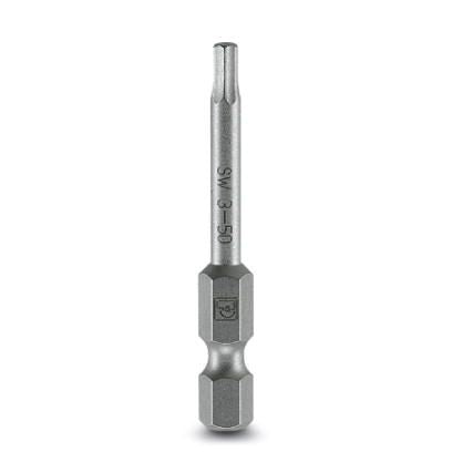 Phoenix Contact Hex Screwdriver Bit, 3 mm Tip, 3 mm Tip, Hex Drive, 50 mm Overall 5-Piece
