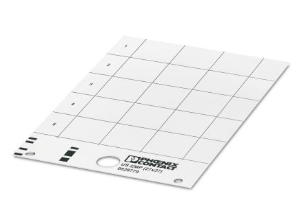 Phoenix Contact, US-EMP (27X27) Plastic Terminal Block Marker for use with Terminal Block