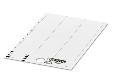 Phoenix Contact, US-EMP Plastic Terminal Block Marker for use with Terminal Block