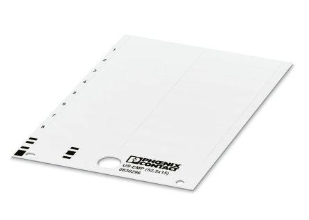 Phoenix Contact, US-EMP Plastic Terminal Block Marker for use with Terminal Block