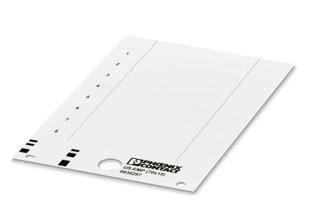 Phoenix Contact, US-EMP Plastic Terminal Block Marker for use with Terminal Block