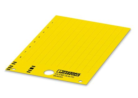 Phoenix Contact, US-EMP Plastic Terminal Block Marker for use with Terminal Block