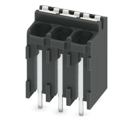 Phoenix Contact SPT-THR 1.5/3-V-3.5 P20 R24 Series Pluggable Terminal Block, 3-Contact, 3.5 mm Pitch, 1 Row, 1823201