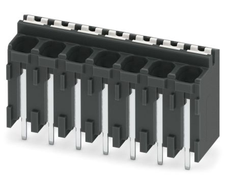 Phoenix Contact SPT-THR 1.5/7-V-3.81 P20 R44 Series Pluggable Terminal Block, 7-Contact, 3.5 mm Pitch, 1 Row, 1823353