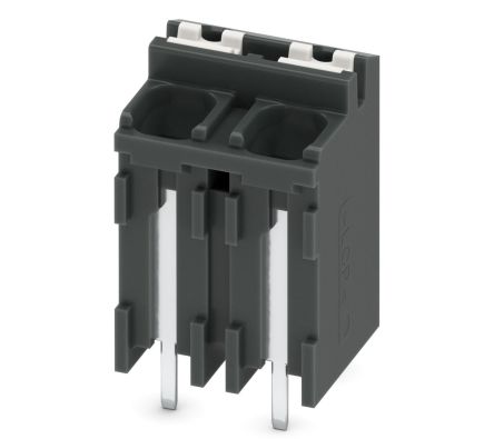 Phoenix Contact SPT-THR 1.5/2-V-5.0 P20 R24 Series Pluggable Terminal Block, 2-Contact, 5 mm Pitch, 1 Row, 1823418