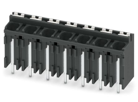 Phoenix Contact SPT-THR 1.5/7-V-5.0 P20 R56 Series Pluggable Terminal Block, 7-Contact, 5 mm Pitch, 1 Row, 1823463