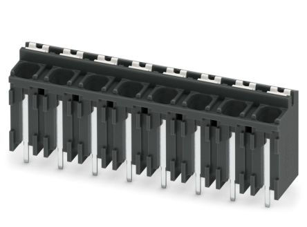 Phoenix Contact SPT-THR 1.5/8-V-5.0 P20 R88 Series Pluggable Terminal Block, 8-Contact, 5 mm Pitch, 1 Row, 1823476