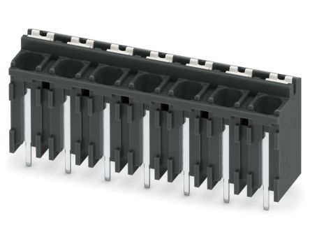 Phoenix Contact SPT-THR 1.5/7-V-5.08 P20 R56 Series Pluggable Terminal Block, 7-Contact, 5 mm Pitch, 1 Row, 1823573