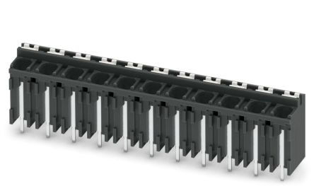 Phoenix Contact SPT-THR 1.5/11-V-5.08 P20 R88 Series Pluggable Terminal Block, 11-Contact, 5 mm Pitch, 1 Row, 1823612