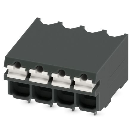 Phoenix Contact SPT-THR 1.5/4-H-3.5 P20 R32 Series Pluggable Terminal Block, 4-Contact, 5 mm Pitch, 1 Row, 1823654
