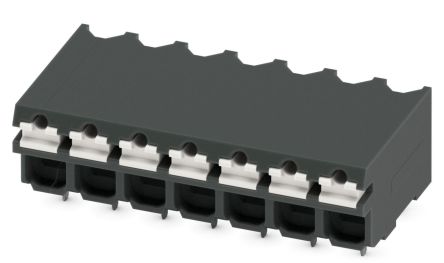 Phoenix Contact SPT-THR 1.5/7-H-3.81 P20 R44 Series Pluggable Terminal Block, 7-Contact, 3.5 mm Pitch, 1 Row, 1823793