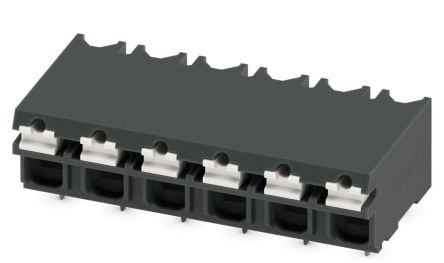 Phoenix Contact SPT-THR 1.5/6-H-5.0 P20 R56 Series Pluggable Terminal Block, 6-Contact, 5 mm Pitch, 1 Row, 1823890