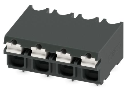 Phoenix Contact SPT-THR 1.5/4-H-5.0 P20 R32 Series Pluggable Terminal Block, 4-Contact, 5 mm Pitch, 1 Row, 1823874