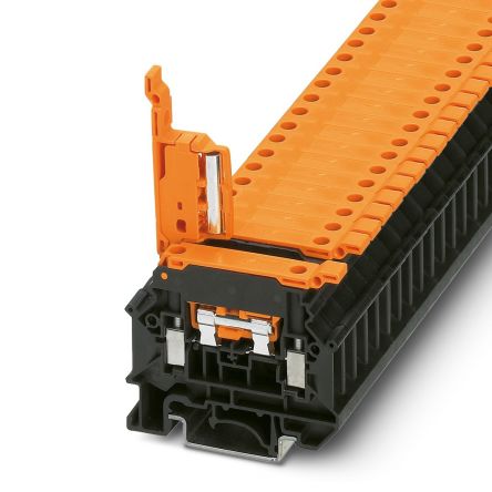 Phoenix Contact 3000564 UK 5-HEDI N Series Disconnect Terminal Block Black, Orange, 0.5mm², 6 mm², 1-Level, Screw