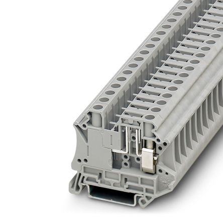 Phoenix Contact 3046486 UT 6-TG-EX Series Disconnect Terminal Block Grey, 0.2mm², 10 mm², 1-Level, Screw