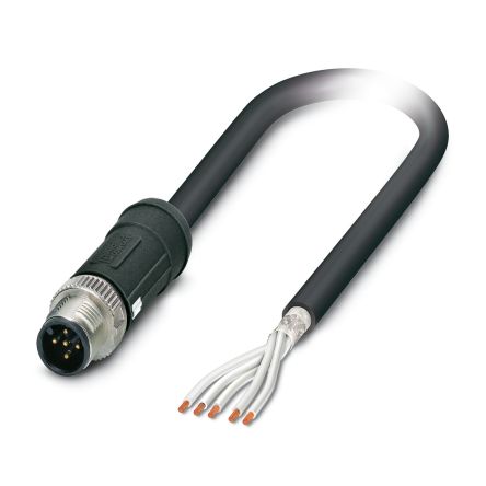 Phoenix Contact Male 5 way M12 to 5 way Unterminated Sensor Actuator Cable, 2 m