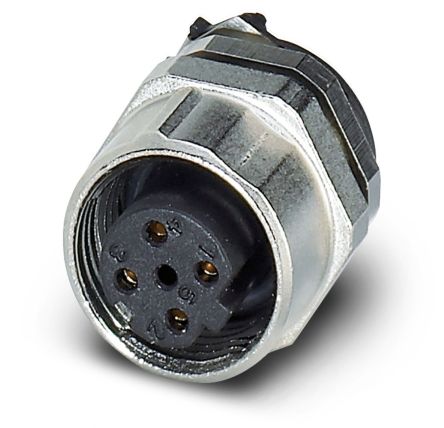 Phoenix Contact Circular Connector, 4 Contacts, Rear, M12 Connector, Socket, Female, IP67, SACC Series